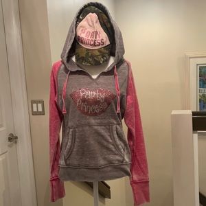 Pink and Grey Party Princess®️ hoodie sweater